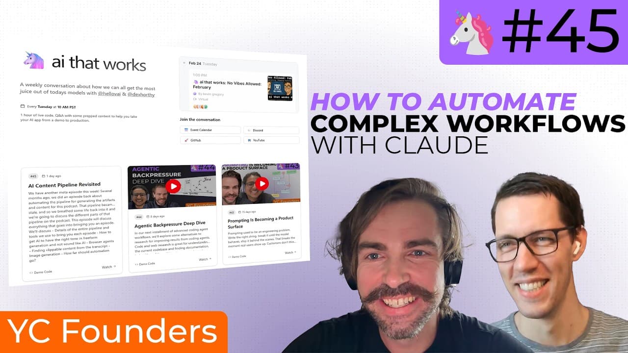 How to Automate Complex Workflows with Claude: 🦄 #45
